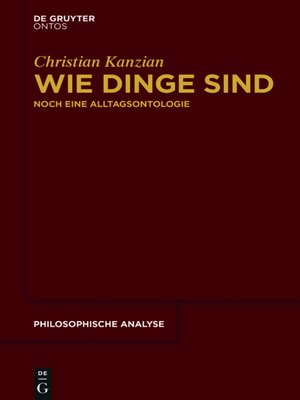 cover image of Wie Dinge sind